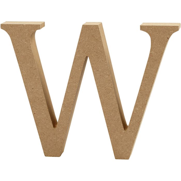 Lettre, W, H : 8 cm, ép. 1,5 cm, 1 pièce