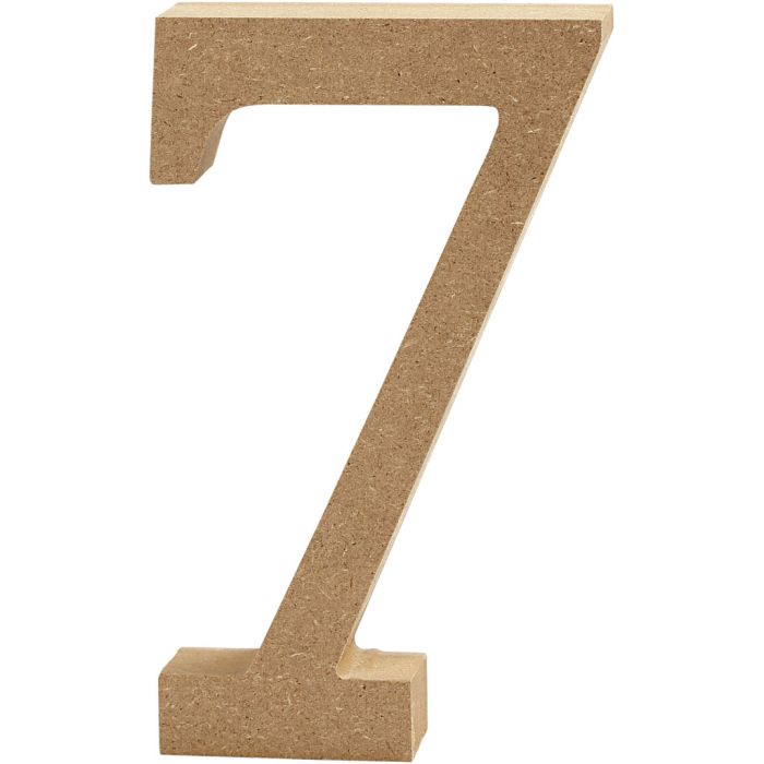 Chiffre, 7, H : 8 cm, ép. 1,5 cm, 1 pièce