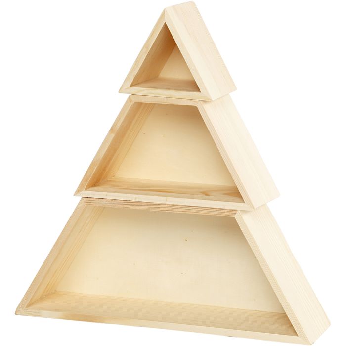 Boîtes de rangement, H : 8+10+12 cm, L : 9+18+29 cm, 1 set