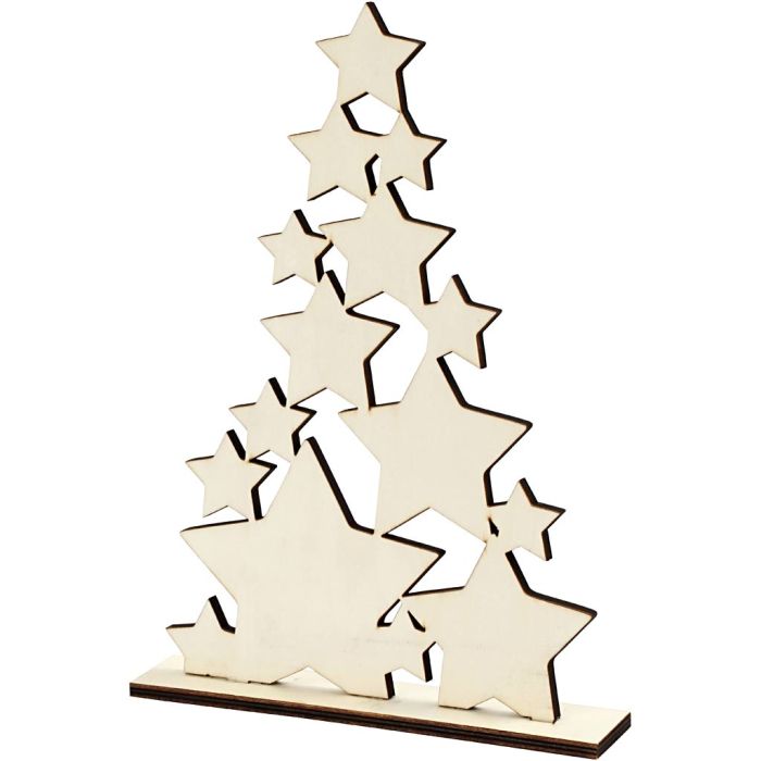 Sapin de Noël, H : 29,8 cm, P: 4 cm, L : 21,5 cm, 1 pièce