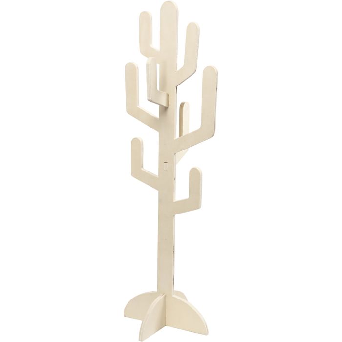 Cactus en bois, H : 60 cm, L : 18,5 cm, ép. 8 mm, 1 pièce