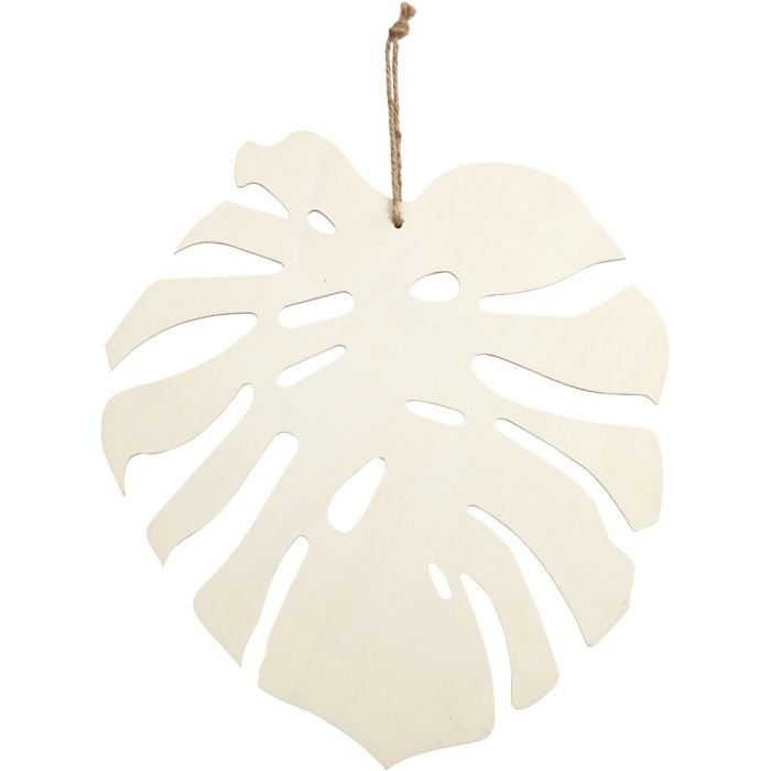 feuille Monstera, H : 35 cm, P: 3 mm, L : 34 cm, 1 pièce