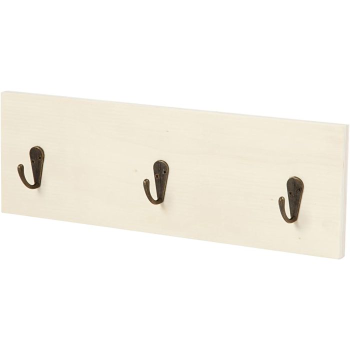 Porte-manteaux, H : 10 cm, P: 1,2 cm, L : 30 cm, 1 pièce