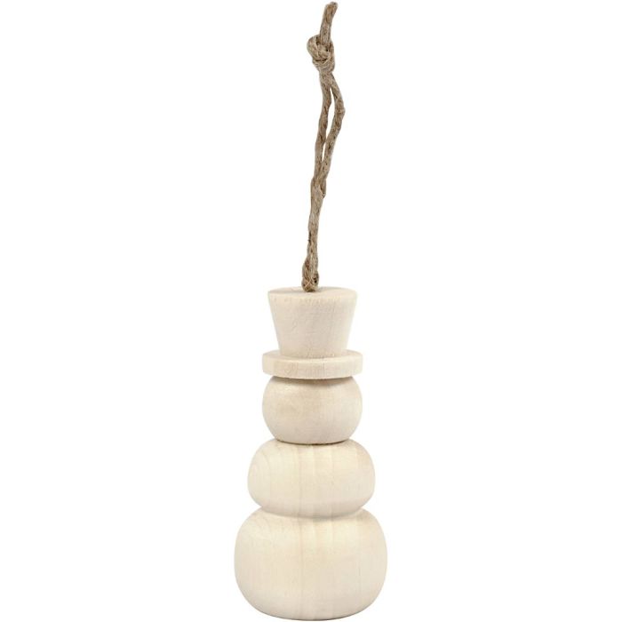 Bonhomme de neige, H : 7,8 cm, d 3,3 cm, 1 pièce