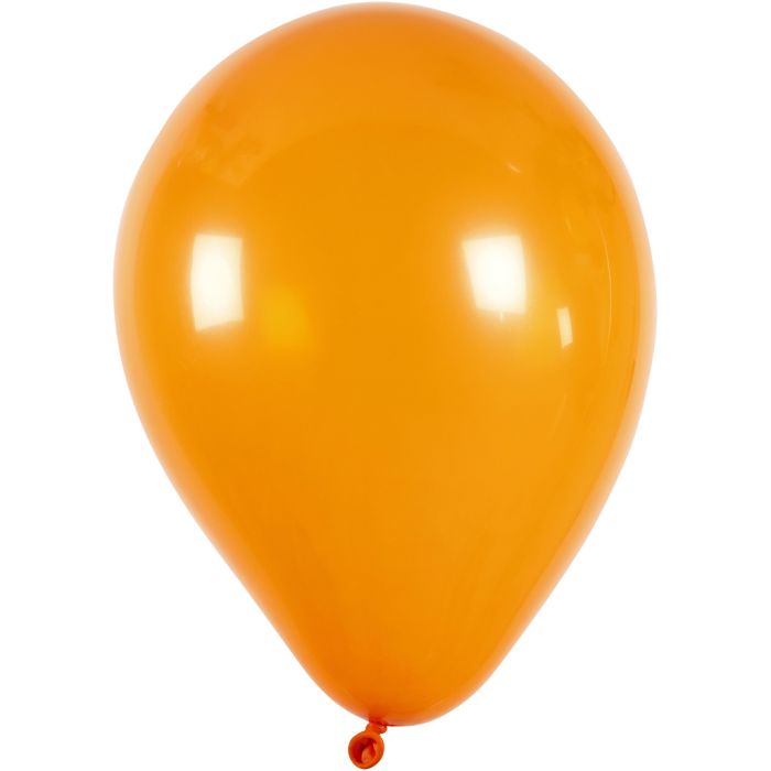 Ballons, d 23 cm, rond, orange, 10 pièces/ 1 Pq.