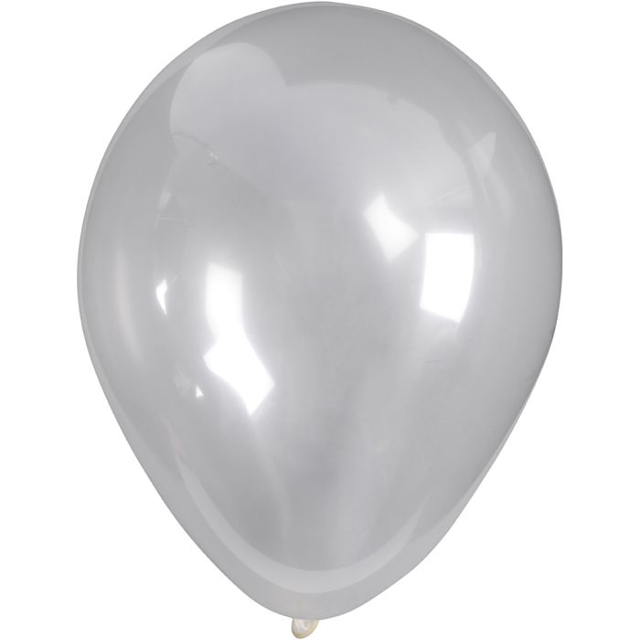 Ballons, d 23 cm, rond, transparent, 10 pièces/ 1 Pq.