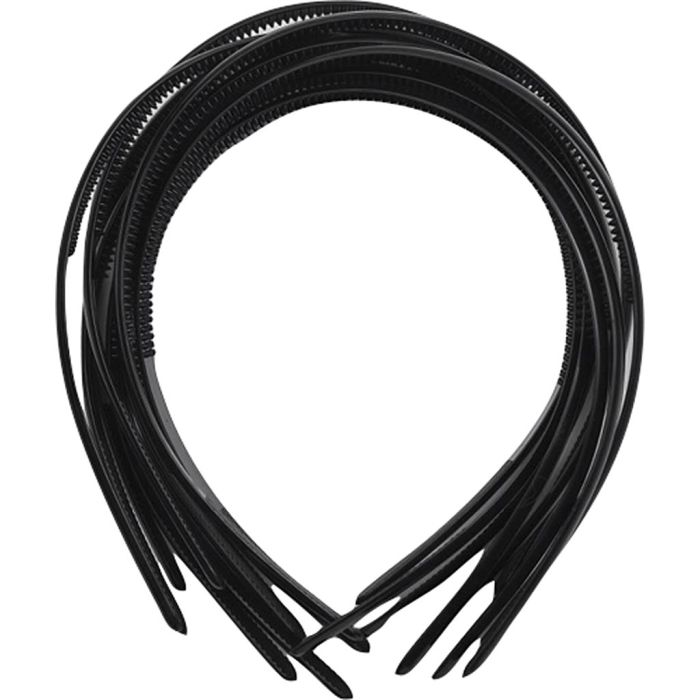 Diadèmes, L : 8 mm, noir, 20 pièces/ 1 Pq.