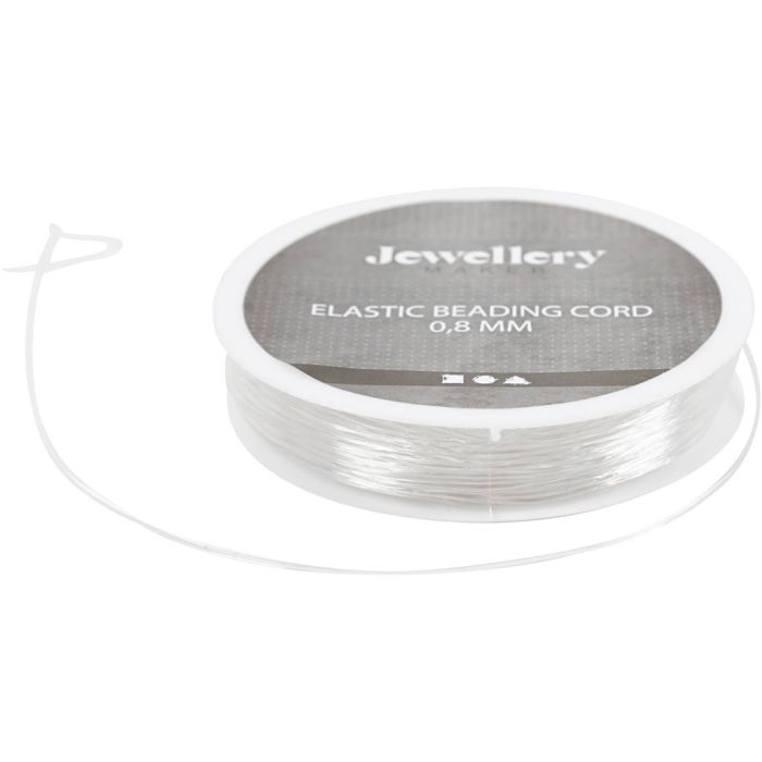 Cordon élastique, rond, ép. 0,8 mm, 10 m/ 1 rouleau