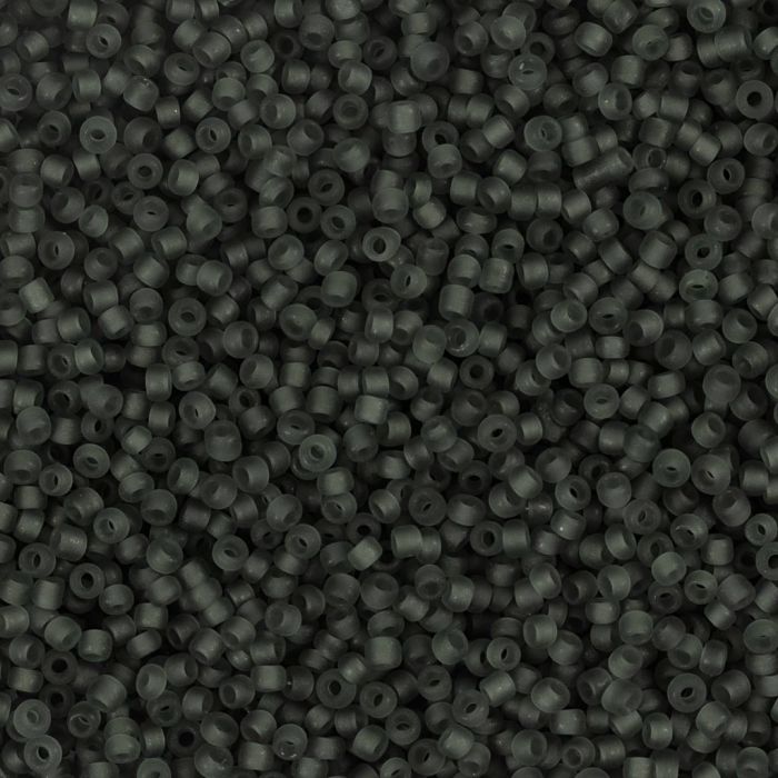 Perles de rocaille, dim. 15/0, d 1.7 mm, diamètre intérieur 0,5-0,8 mm, gris, 25 gr/ 1 Pq.