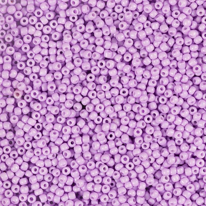 Perles de rocaille, dim. 15/0, d 1.7 mm, diamètre intérieur 0,5-0,8 mm, matt frozen, violet, 25 gr/ 1 Pq.