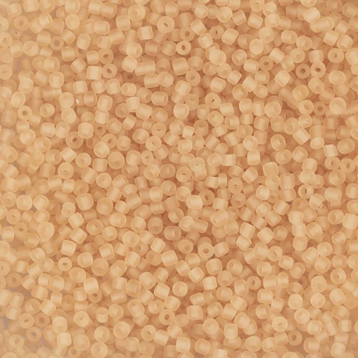 Perles de rocaille, dim. 15/0, d 1.7 mm, diamètre intérieur 0,5-0,8 mm, peach ceter, 25 gr/ 1 Pq.