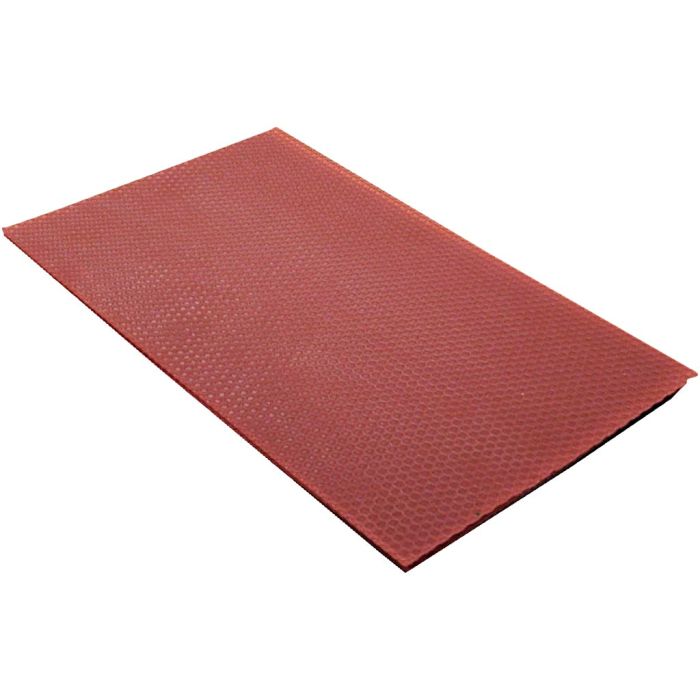 Feuilles de cire d'abeilles, dim. 20x33 cm, ép. 2 mm, rouge, 1 pièce