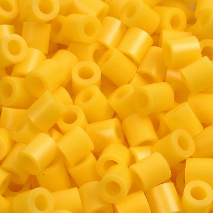 Perles à repasser, dim. 5x5 mm, diamètre intérieur 2,5 mm, medium, jaune (32227), 1100 pièces/ 1 Pq.