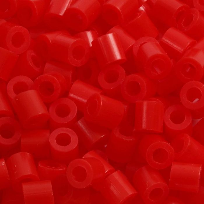 Perles à repasser, dim. 5x5 mm, diamètre intérieur 2,5 mm, medium, rouge clair (32225), 6000 pièces/ 1 Pq.