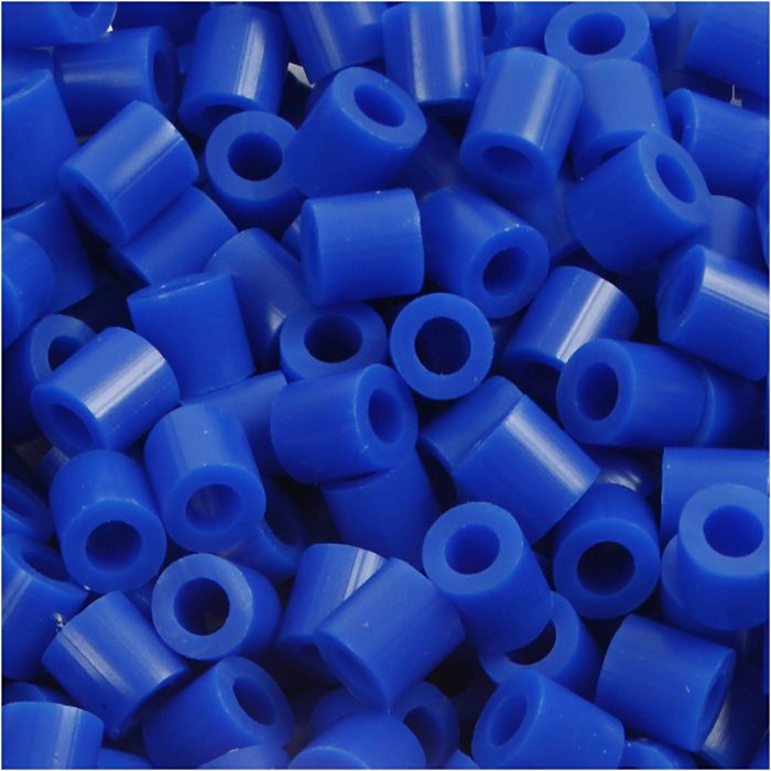 Perles à repasser, dim. 5x5 mm, diamètre intérieur 2,5 mm, medium, bleu foncé (32232), 6000 pièces/ 1 Pq.