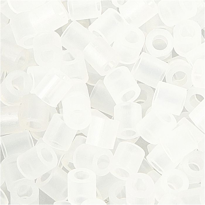 Perles à repasser, dim. 5x5 mm, diamètre intérieur 2,5 mm, medium, transparent (32264), 6000 pièces/ 1 Pq.