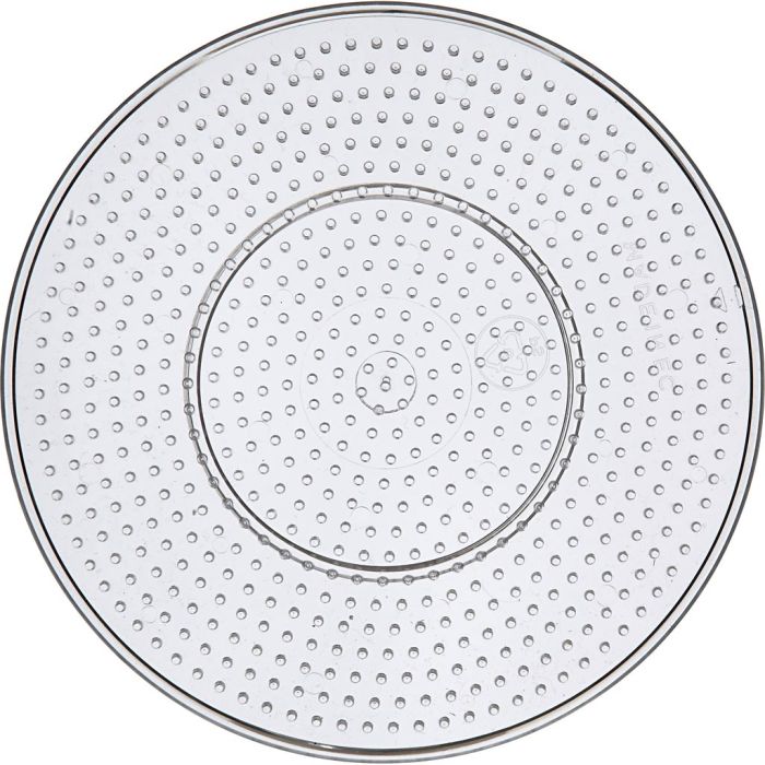 Plaques à picots, grand rond, dim. 15 cm, medium, transparent, 1 pièce