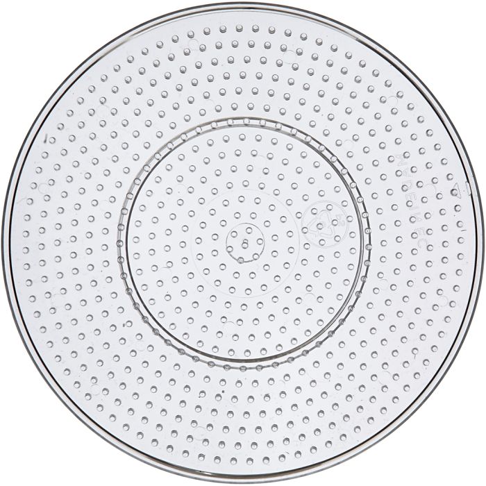 Plaques à picots, grand rond, d 15 cm, medium, transparent, 1 pièce