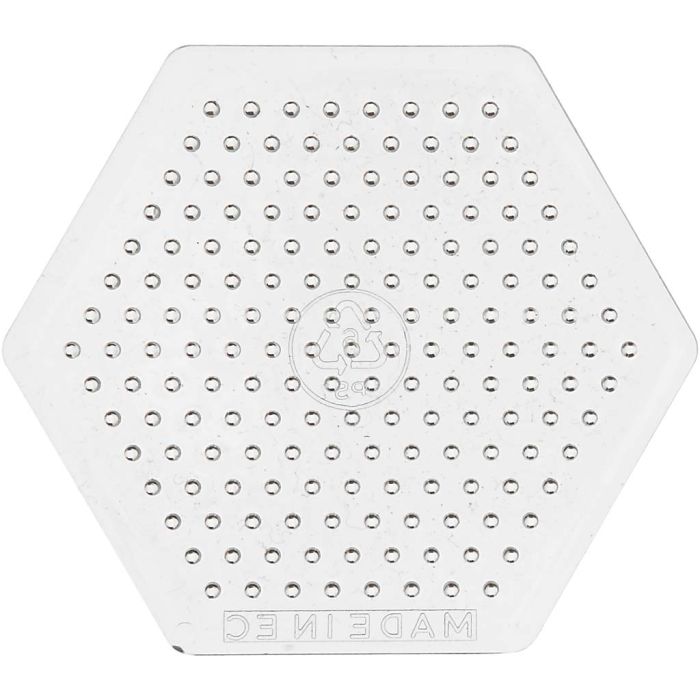 Plaques à picots, petit hexagone, dim. 7 cm, medium, 10 pièces/ 1 Pq.