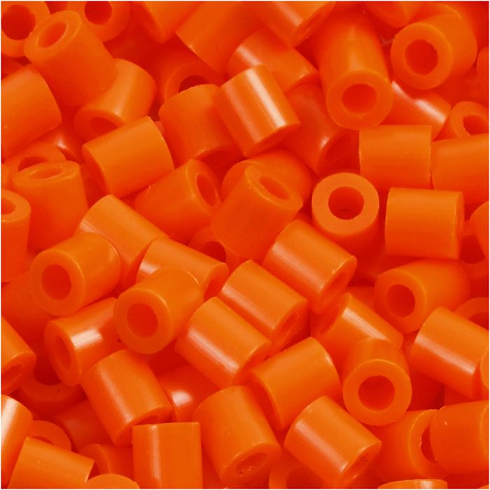 Photo Pearls, dim. 5x5 mm, diamètre intérieur 2,5 mm, medium, orange transparent (13), 1100 pièces/ 1 Pq.