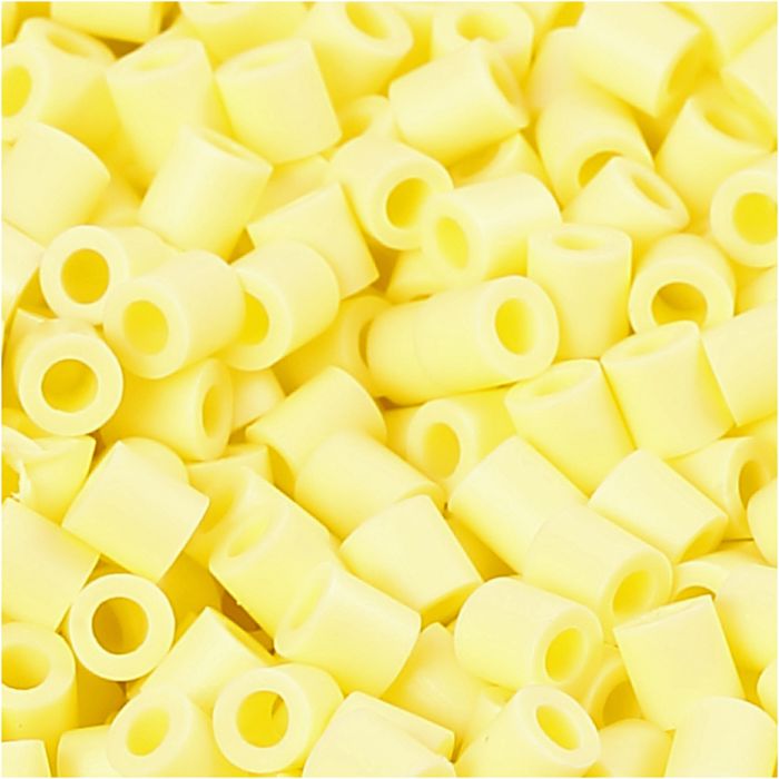 Photo Pearls, dim. 5x5 mm, diamètre intérieur 2,5 mm, medium, jaune clair (21), 1100 pièces/ 1 Pq.
