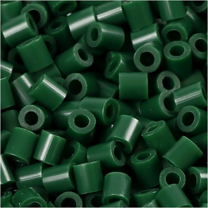 Photo Pearls, dim. 5x5 mm, diamètre intérieur 2,5 mm, medium, vert foncé (9), 1100 pièces/ 1 Pq.