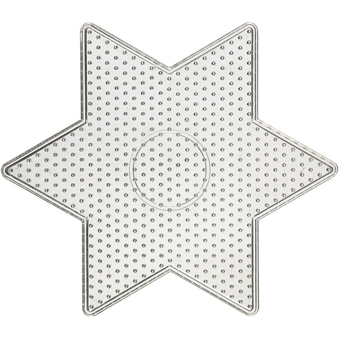 Plaques à picots, grande étoile, dim. 15x15 cm, medium, 10 pièces/ 1 Pq.