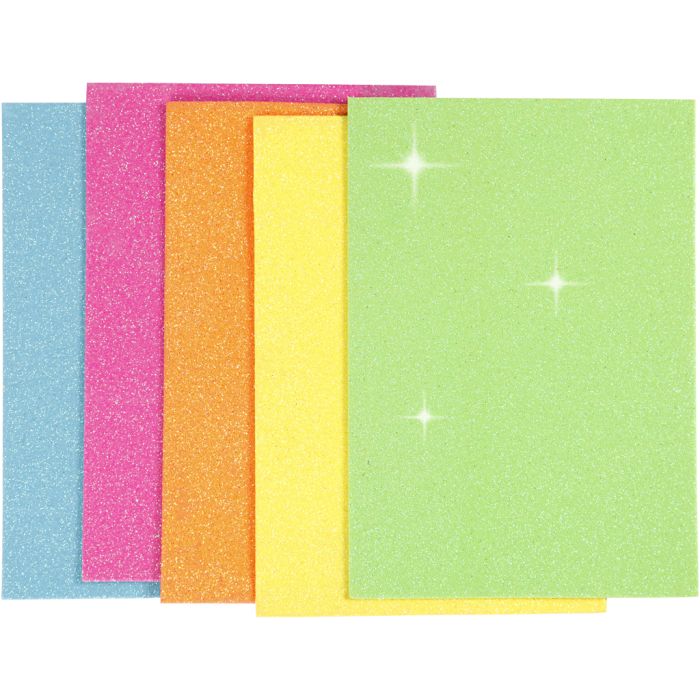 Feuilles de mousse, A5, feuille 150x210 mm, ép. 2 mm, 5 flles/ 1 Pq.