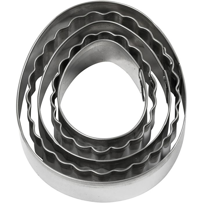 Emporte-pièces, oeuf, dim. 8 cm, 5 pièces/ 1 Pq.