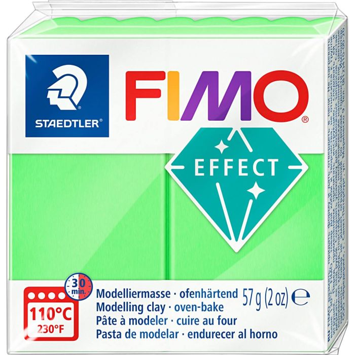 FIMO effect, vert néon, 57 gr/ 1 Pq.