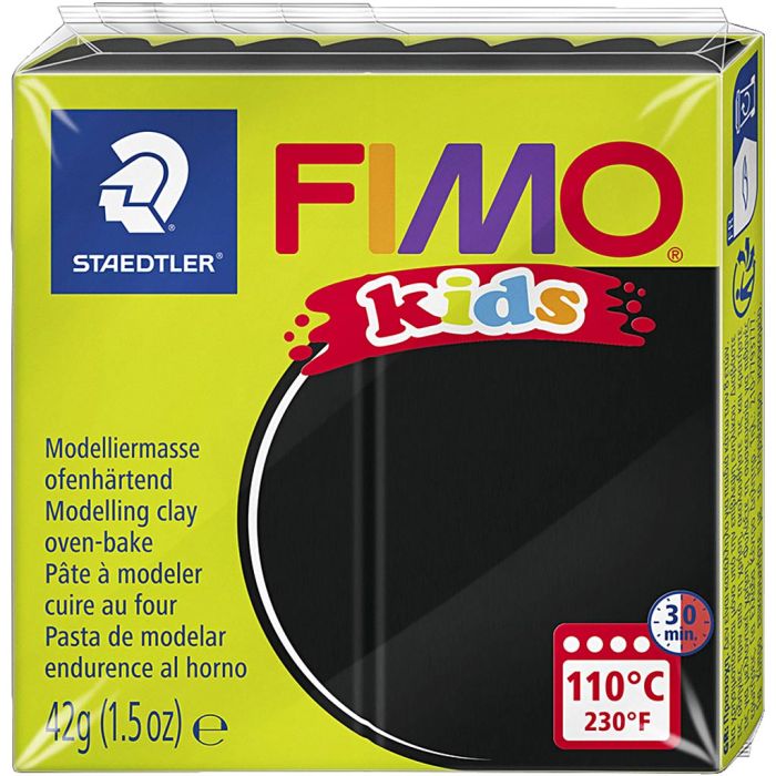Pâte FIMO® pour Enfant, noir, 42 gr/ 1 Pq.
