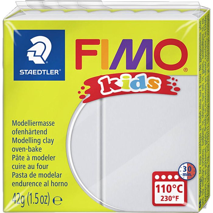 Pâte FIMO® pour Enfant, gris clair, 42 gr/ 1 Pq.