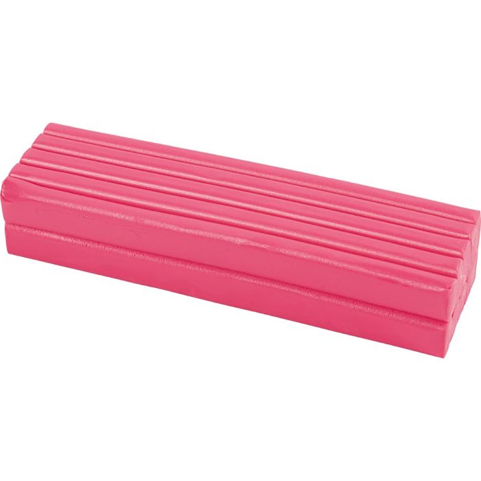 Pâte à Modeler , dim. 13x6x4 cm, rose néon, 500 gr/ 1 Pq.