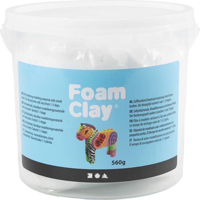 Foam Clay®, blanc, 560 gr/ 1 seau