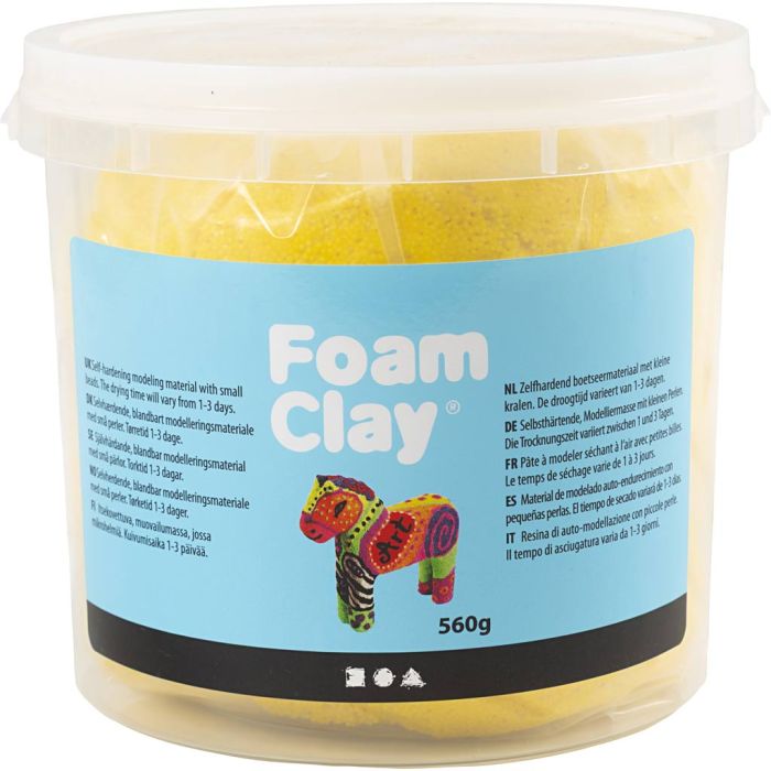 Foam Clay®, jaune, 560 gr/ 1 seau