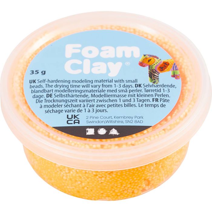 Foam Clay®, orange, 35 gr/ 1 boîte