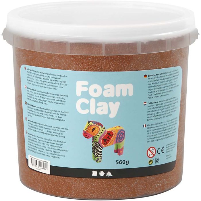 Foam Clay®, brun, 560 gr/ 1 seau