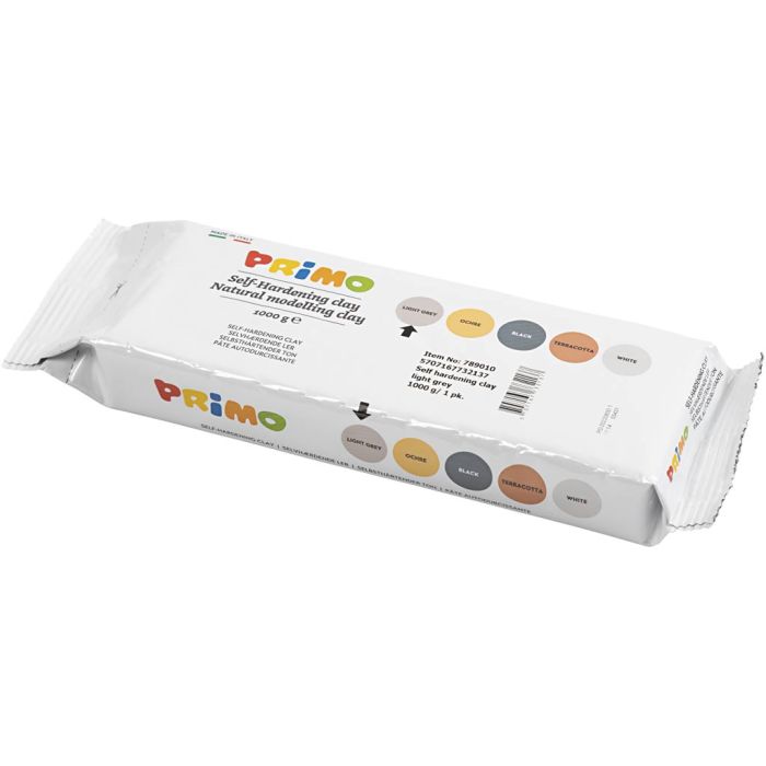 Argile Autodurcissante, gris clair, 1000 gr/ 1 Pq.