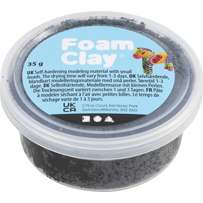 Foam Clay®, noir, 35 gr/ 1 boîte