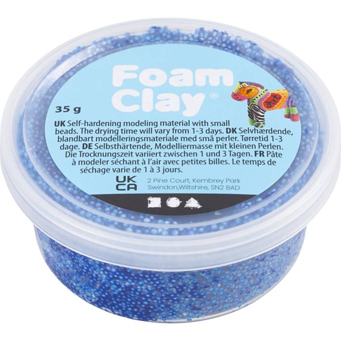 Foam Clay®, bleu, 35 gr/ 1 boîte
