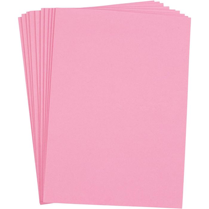 Feuille de Mousse, A4, feuille 210x297 mm, ép. 2 mm, rose, 10 flles/ 1 Pq.