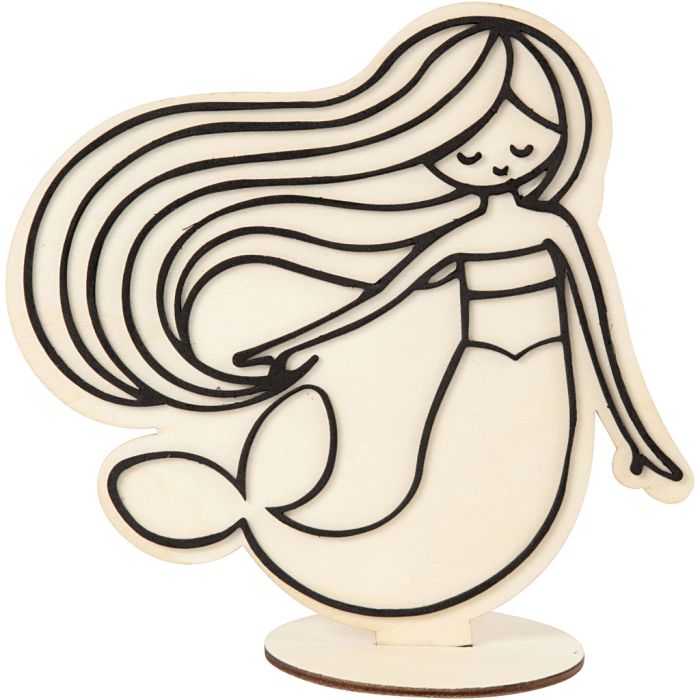 Figurine décorative, Sirène, H : 18 cm, 1 pièce