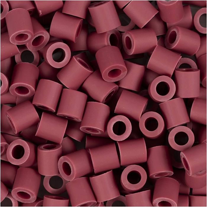 Les Perles NABBI BioBeads, dim. 5x5 mm, diamètre intérieur 2,5 mm, medium, burgundy, 1000 pièces/ 1 Pq.