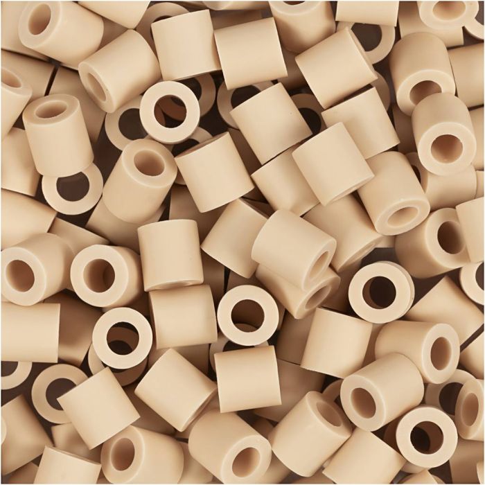 Les Perles NABBI BioBeads, dim. 5x5 mm, diamètre intérieur 2,5 mm, medium, crème, 1000 pièces/ 1 Pq.