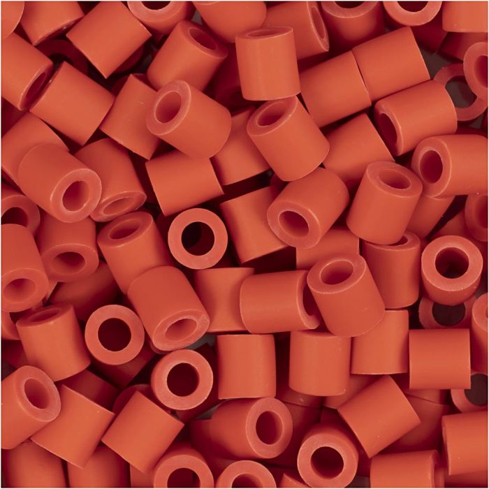 Les Perles NABBI BioBeads, dim. 5x5 mm, diamètre intérieur 2,5 mm, medium, rouge clair, 1000 pièces/ 1 Pq.