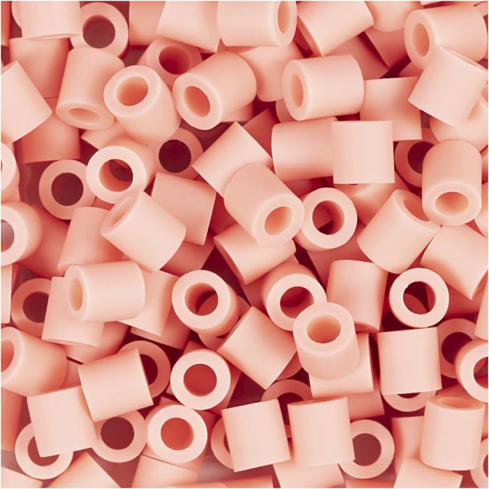 Les Perles NABBI BioBeads, dim. 5x5 mm, diamètre intérieur 2,5 mm, medium, salmon (051), 1000 pièces/ 1 Pq.
