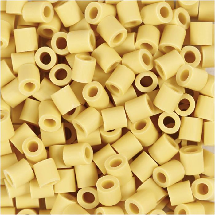 Les Perles NABBI BioBeads, dim. 5x5 mm, diamètre intérieur 2,5 mm, medium, jaune, 1000 pièces/ 1 Pq.