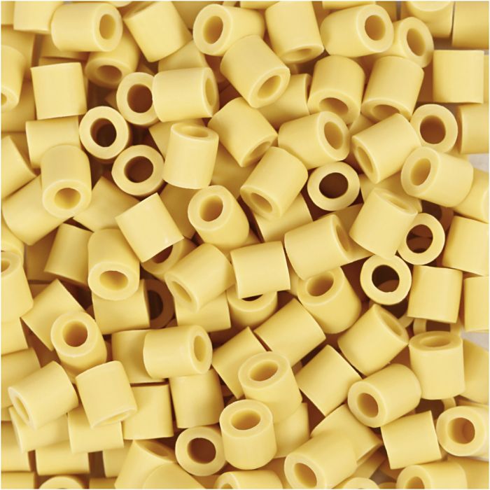 Les Perles NABBI BioBeads, dim. 5x5 mm, diamètre intérieur 2,5 mm, medium, jaune, 3000 pièces/ 1 Pq.