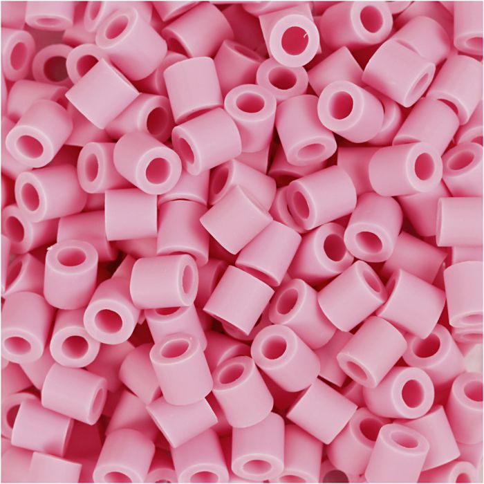 Les Perles NABBI BioBeads, dim. 5x5 mm, diamètre intérieur 2,5 mm, medium, rose, 3000 pièces/ 1 Pq.