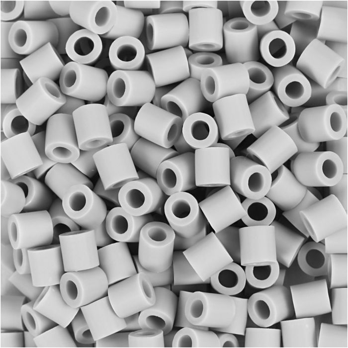 Les Perles NABBI BioBeads, dim. 5x5 mm, diamètre intérieur 2,5 mm, medium, gris, 3000 pièces/ 1 Pq.